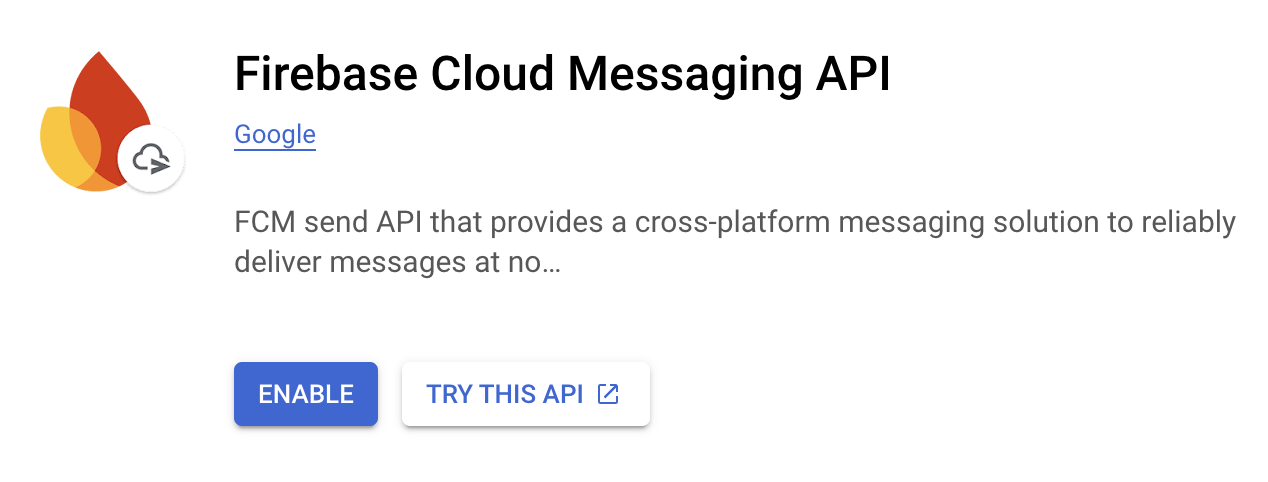 Firebase Cloud Messaging API