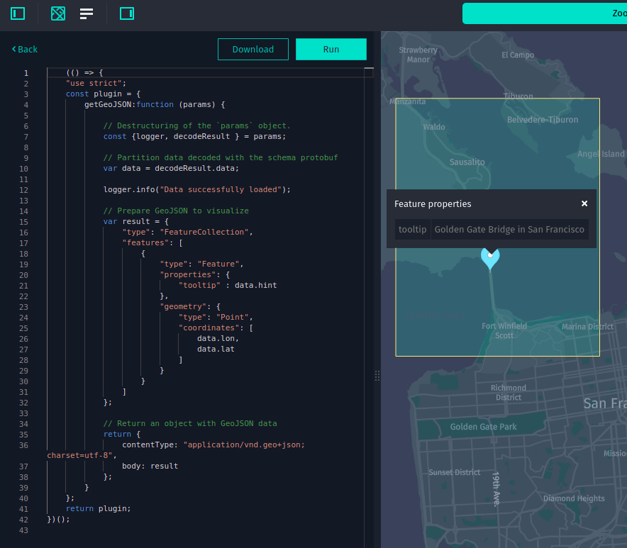 Visualized GeoJSON