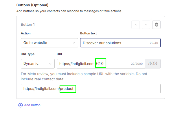 dynamic url