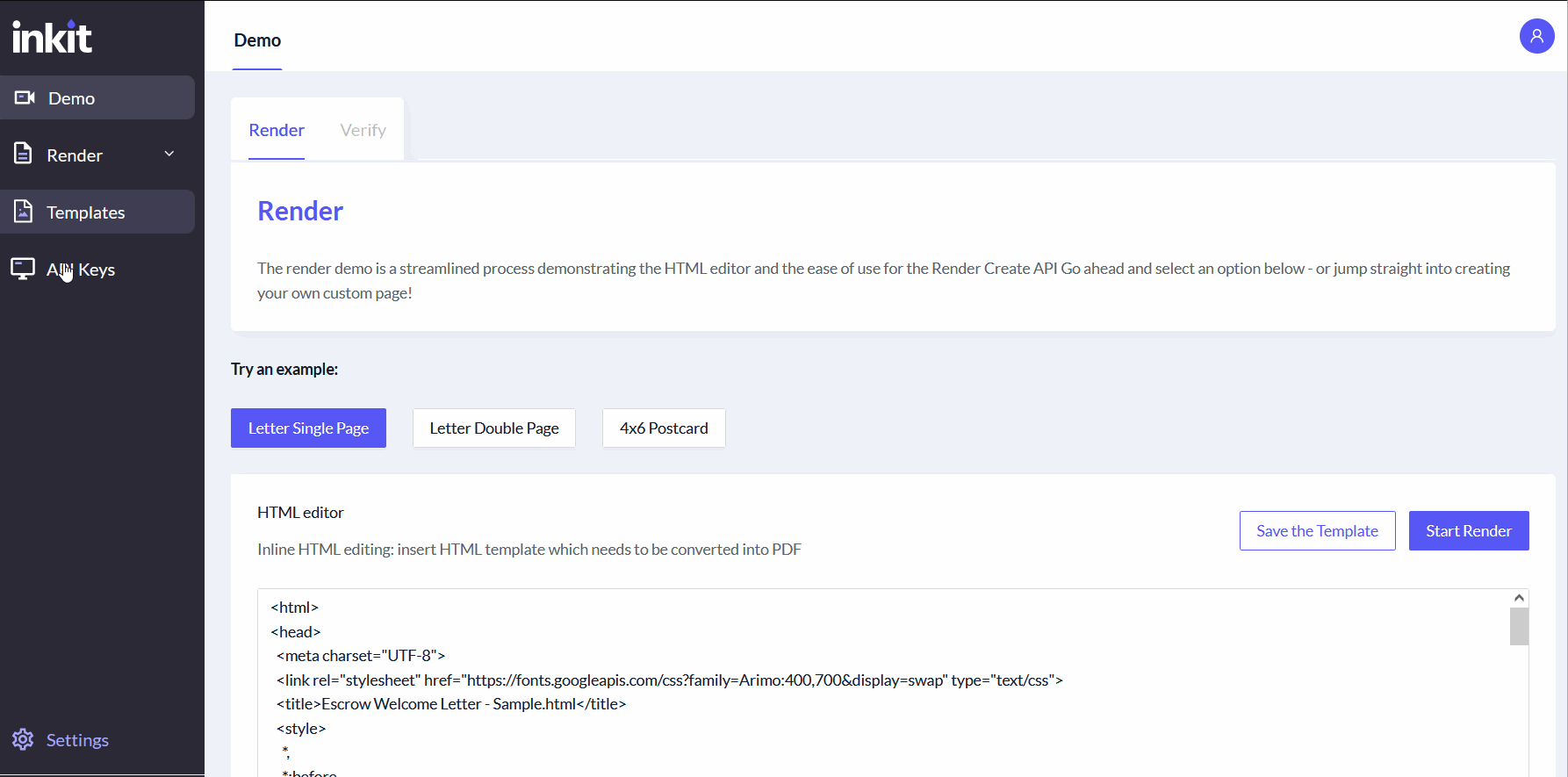 clicking the API key tab.gif