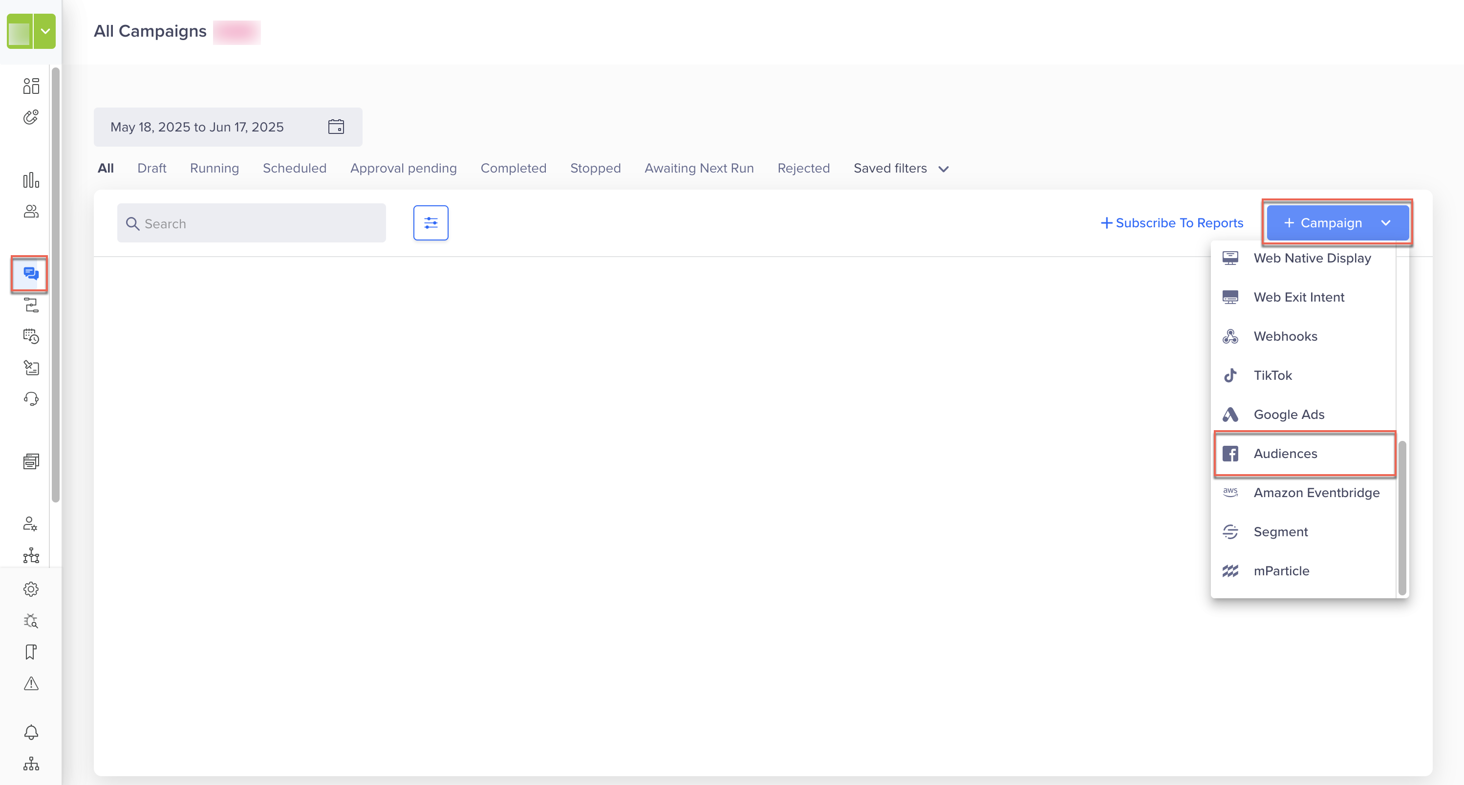 Create Facebook Campaign