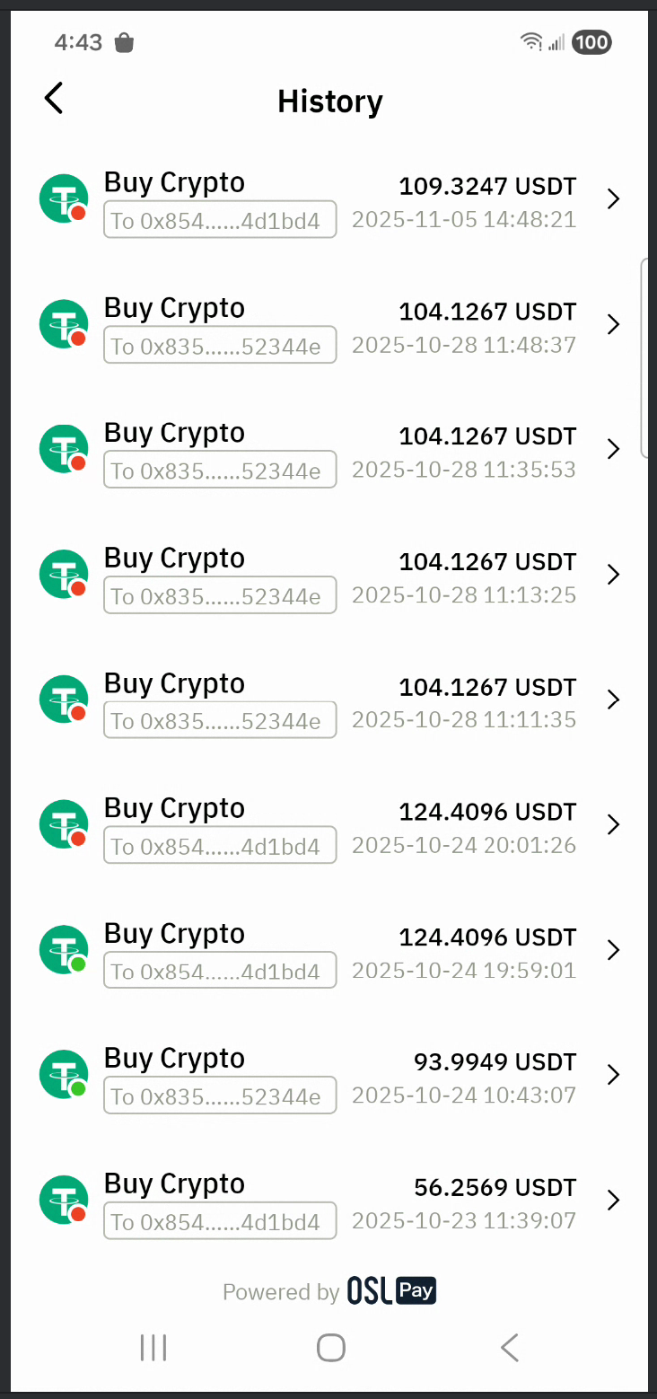 User Center Page