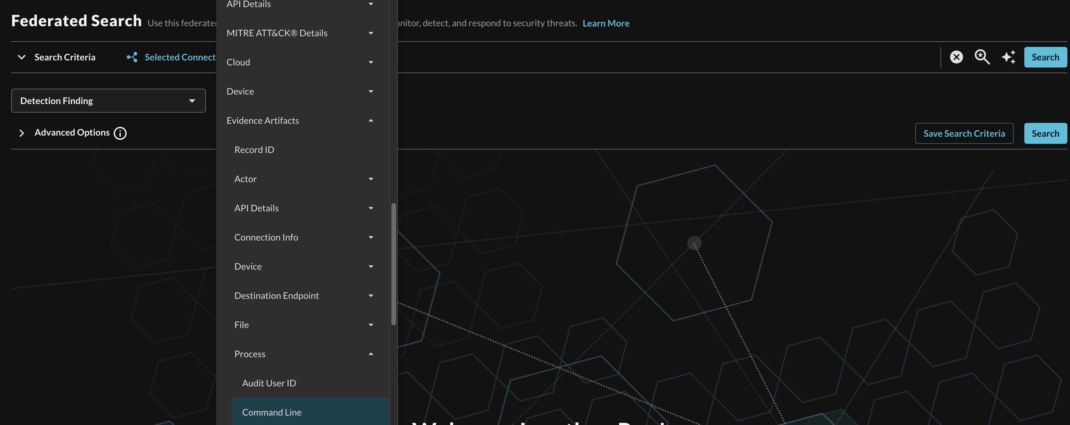 FIG. 9 - Demonstration of filtered Event-based searches in Query Federated Search