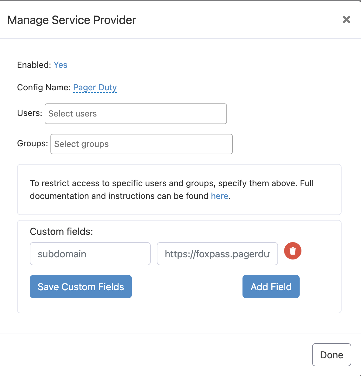 Configure PagerDuty