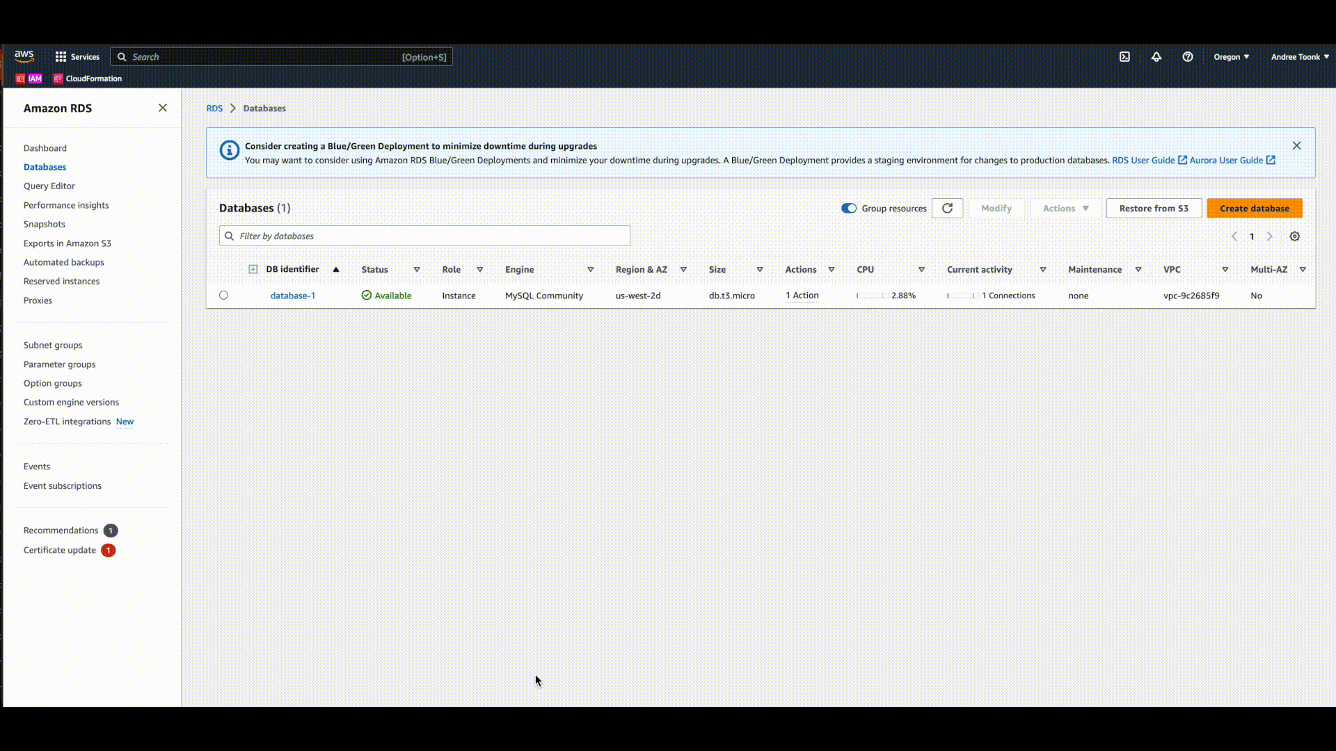 Enable RDS IAM authentication