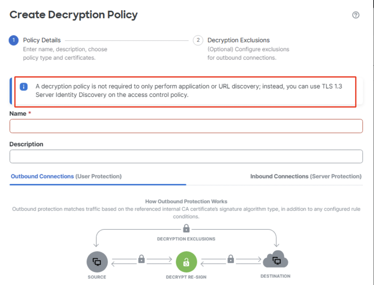 Decryption Policy Note