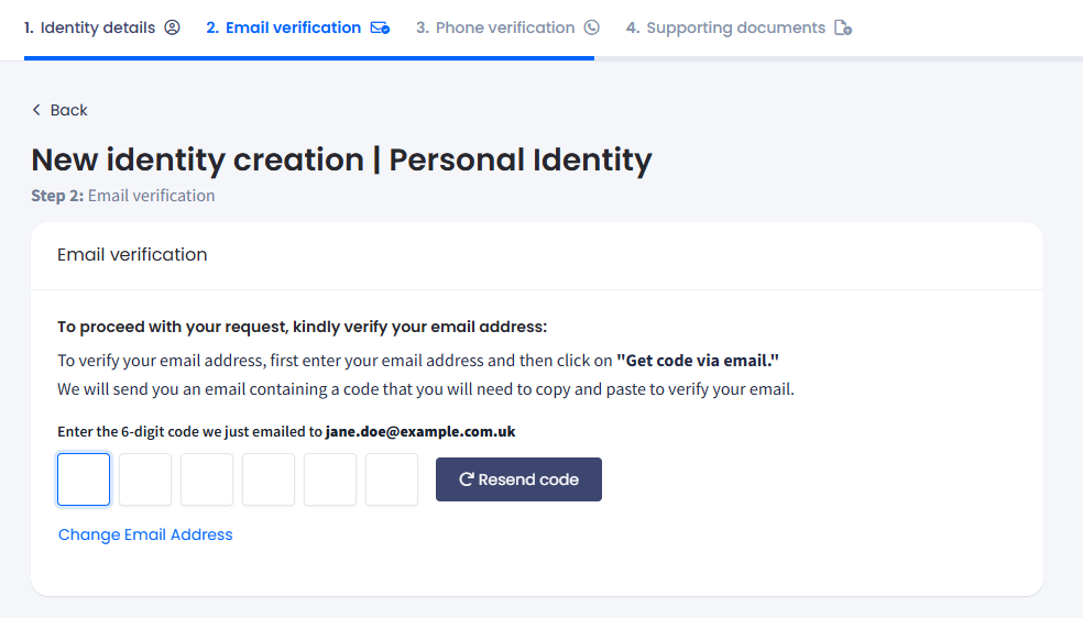 Screenshot with Phone Verification section