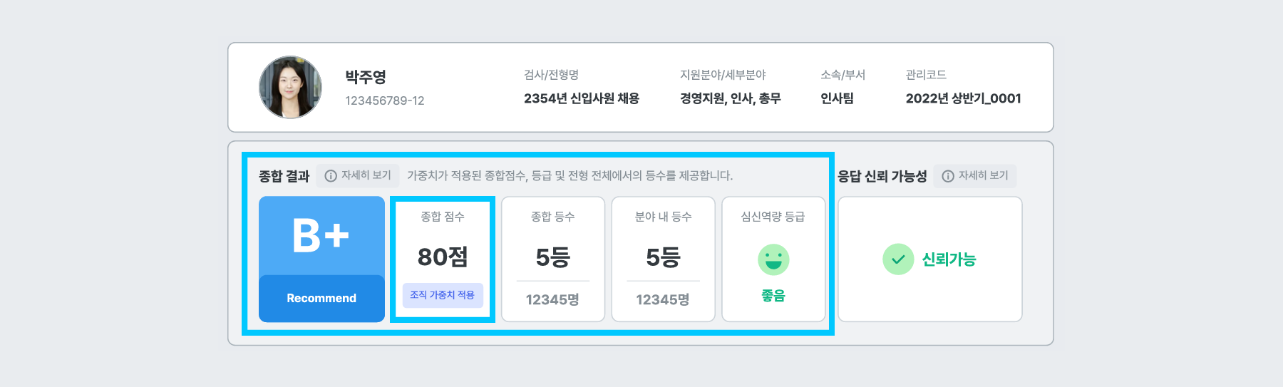 점수 산정 기준