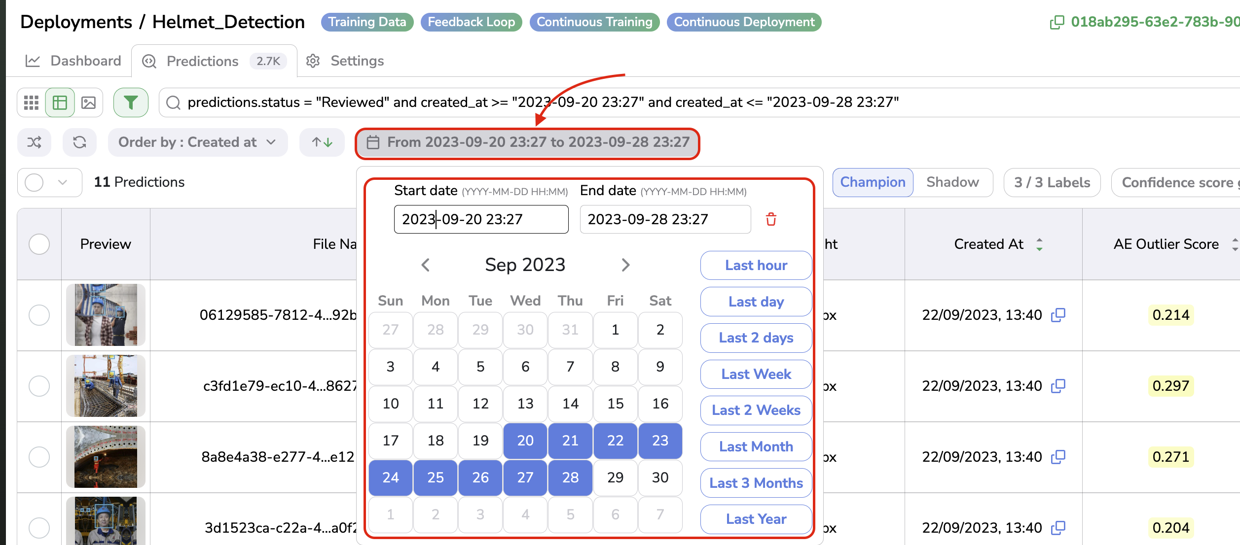 Date picker