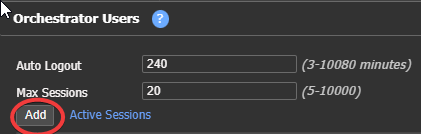 Add users to orchestrator