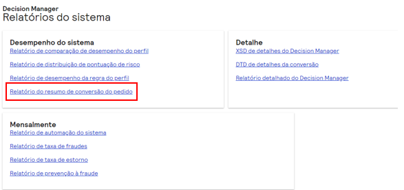 relatorios do sistema