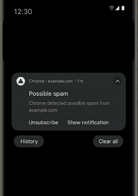 Notification Flagged as Spam.