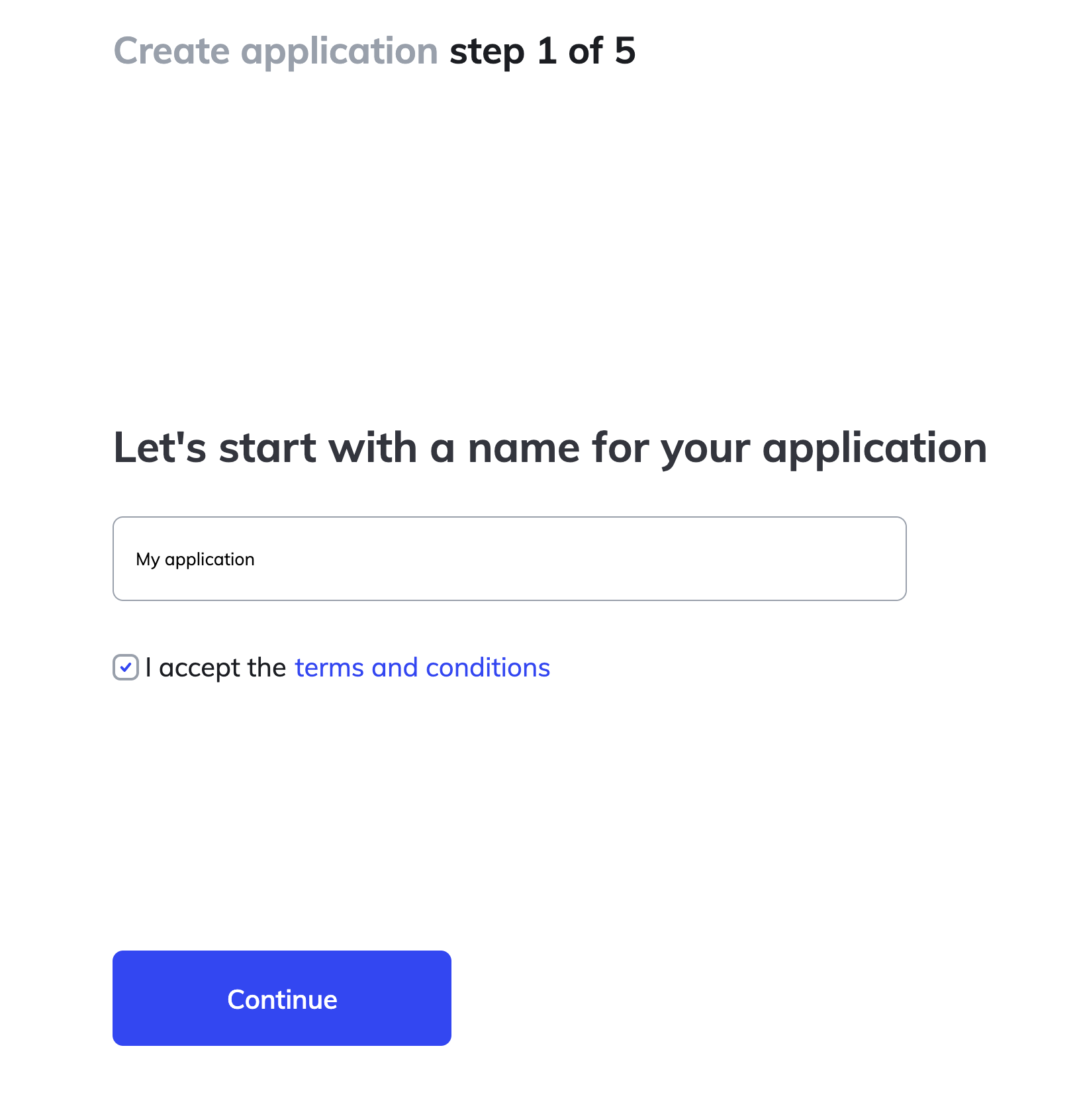Application Name Creation
