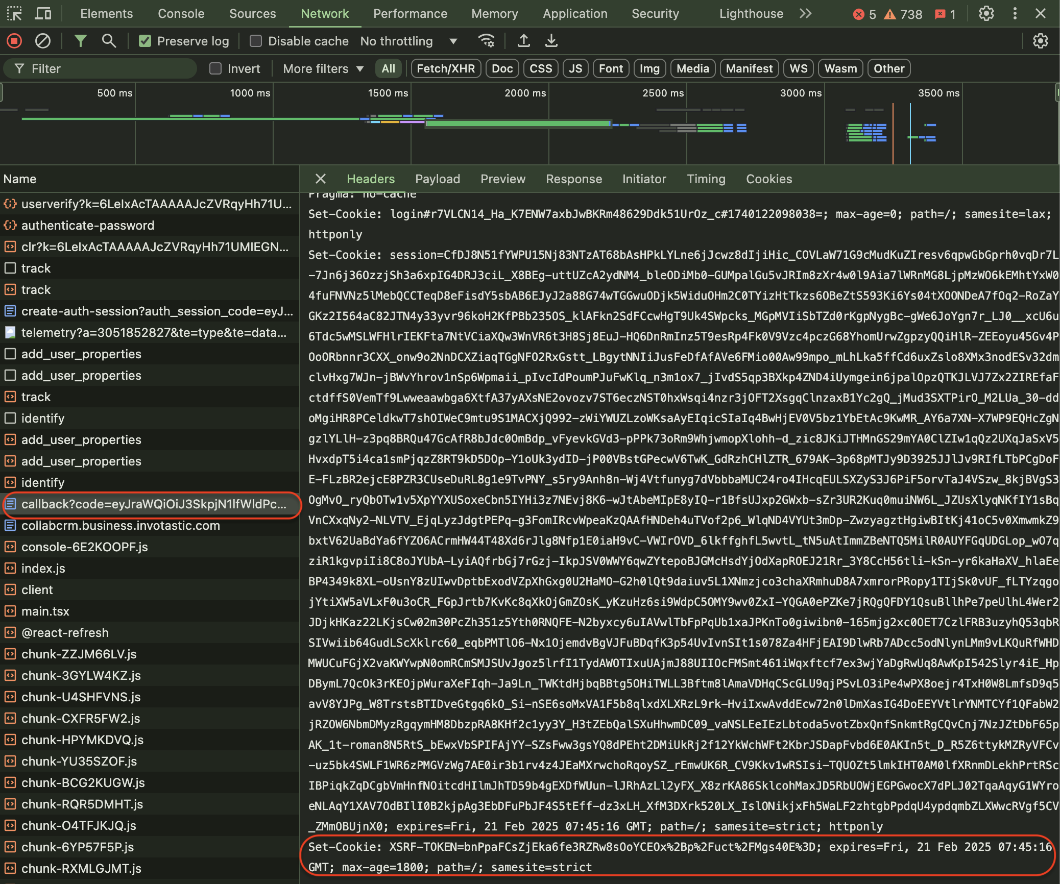 CSRF Set-Cookie header