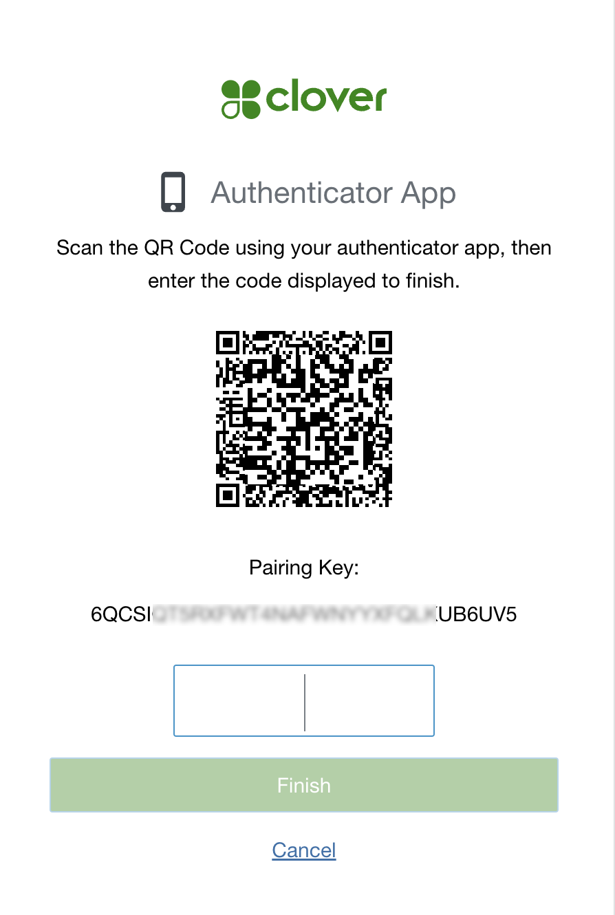 Multi-factor authentication: Authenticator app