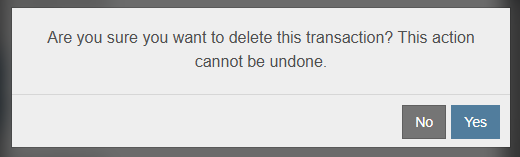 Confirm Deletion
