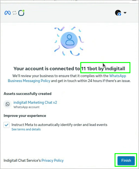 account connected