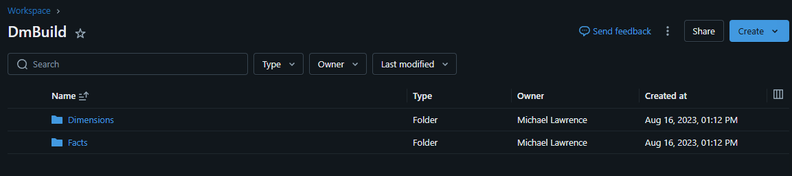 Exploring the DmBuild directory.