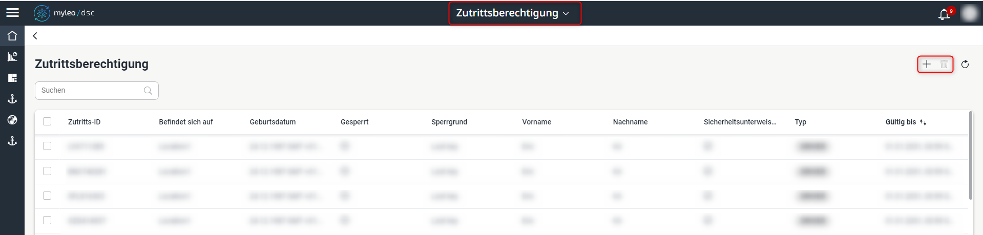 Zutrittsberechtigung