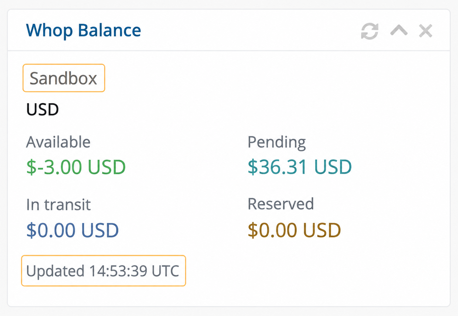 Whop Balance widget