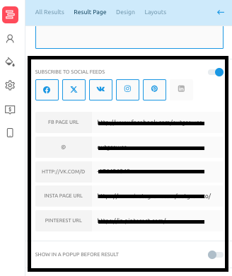 Social Feed Subscription