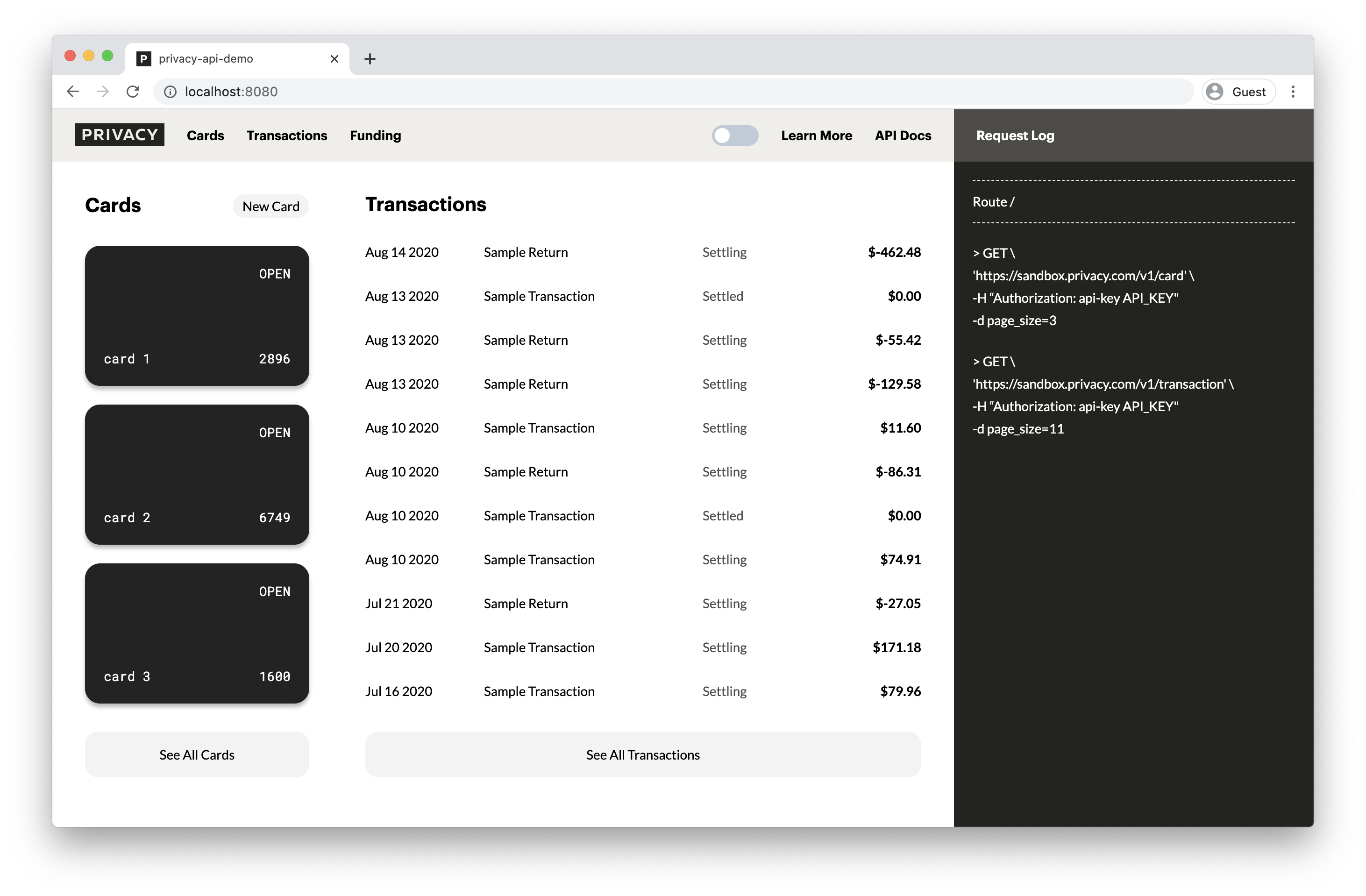 home.png Demo page