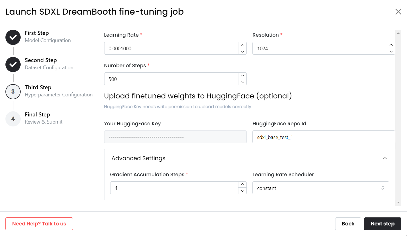 Specify Hyperparameters