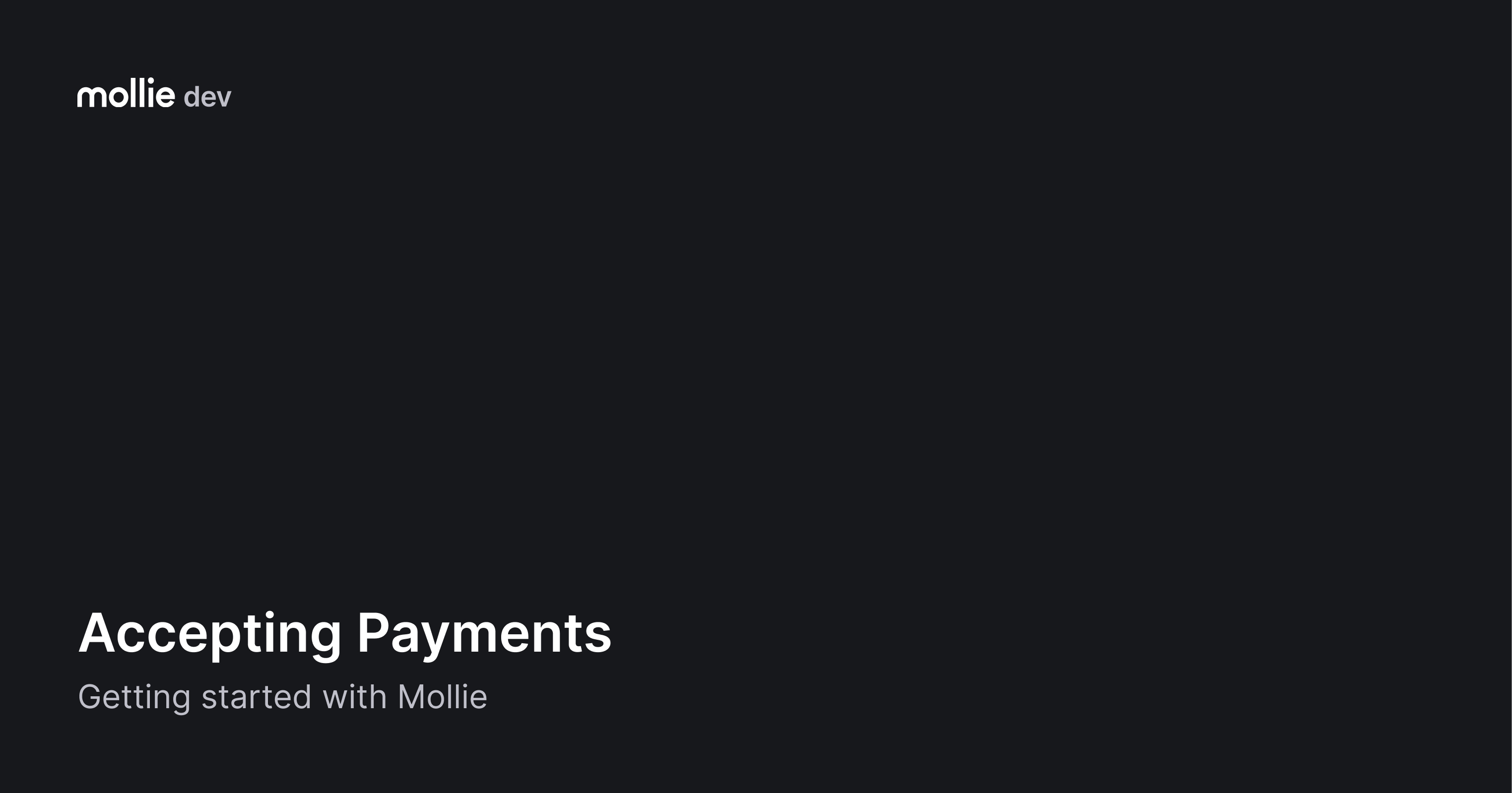 Accepting Payments Mollie Documentation