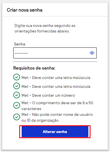 alterar nova senha ebc