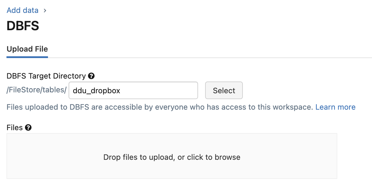 Choose your desired location in file storage using an intuitive name, like "ddu_dropbox" for example.