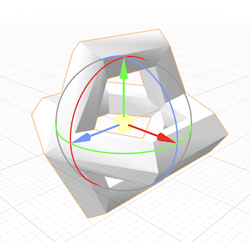The obstacle.obj 3D object we will use for this example.