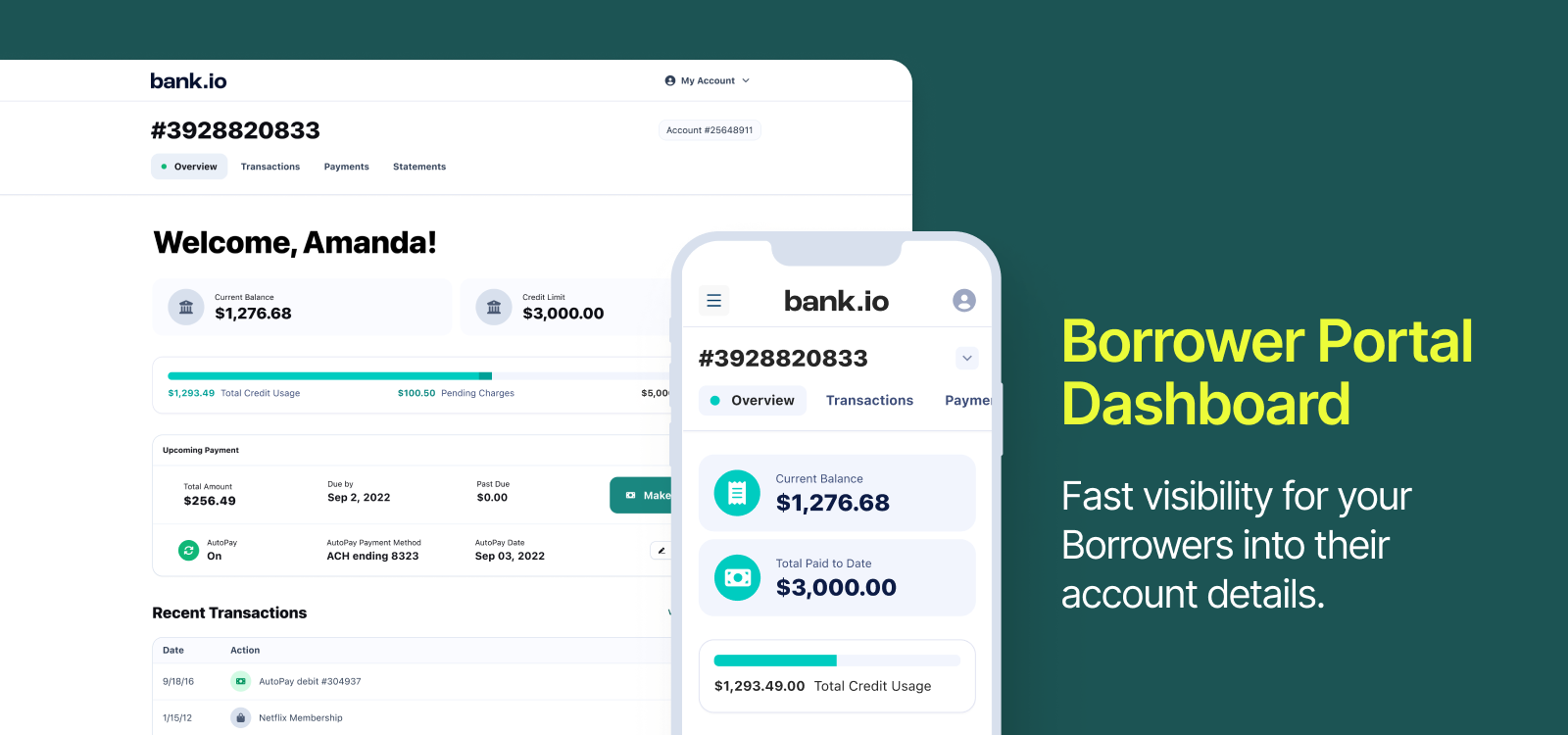 Borrower Portal Dashboard