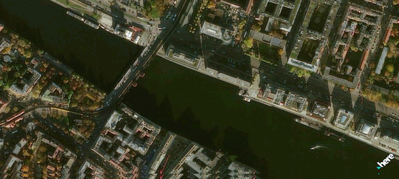 Screenshot: Showing satellite map scheme.