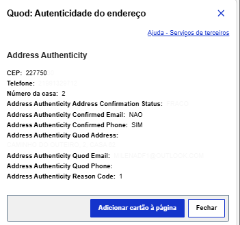 Vai abrir esta janela com os detalhes