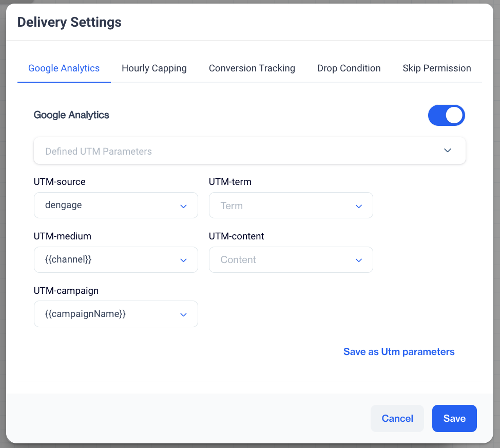 Email Delivery Settings