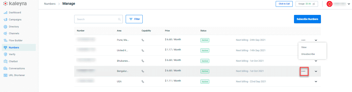 Number Listing Page.gif