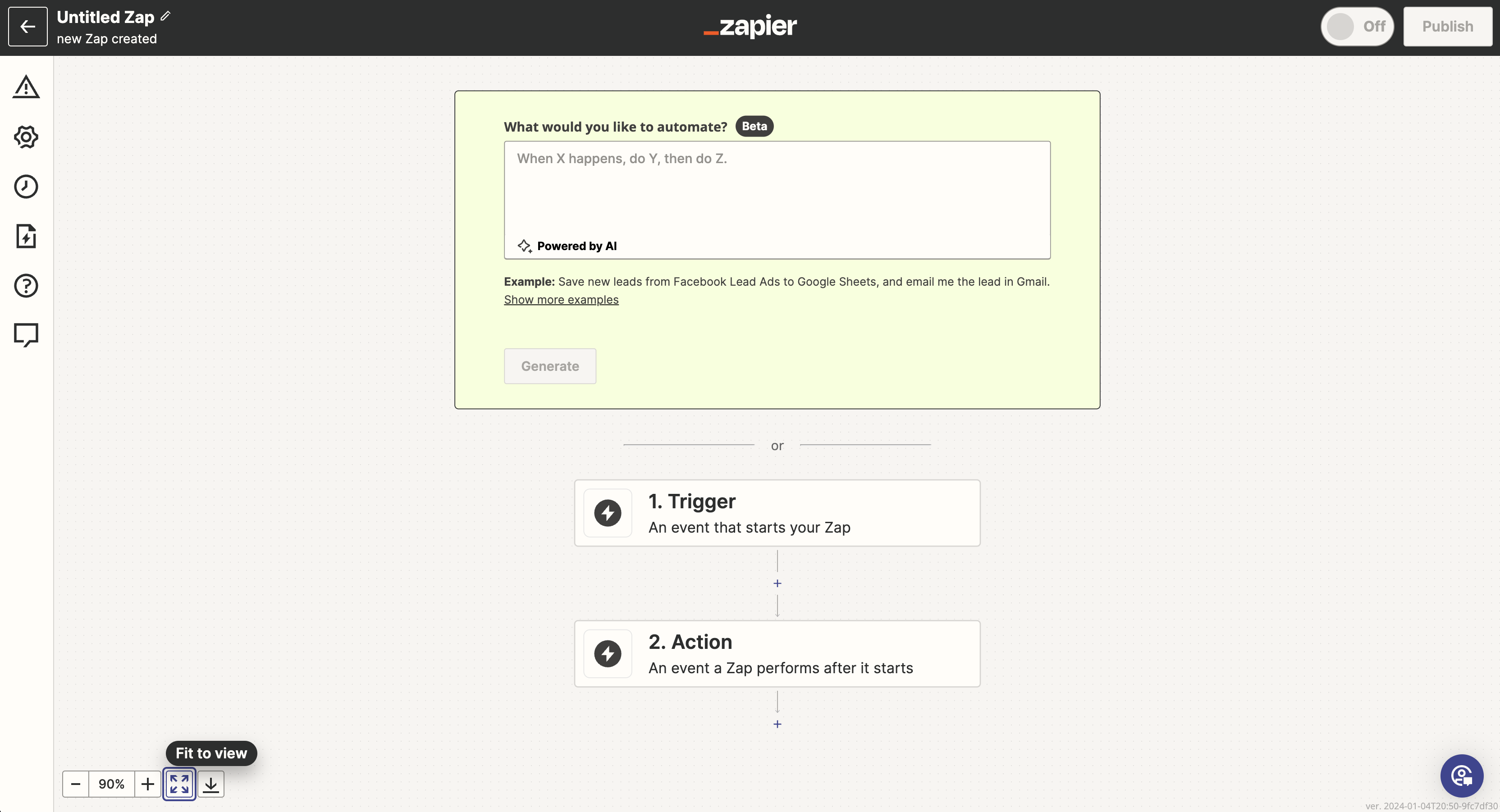 Zapier Zap Editor for Yousign