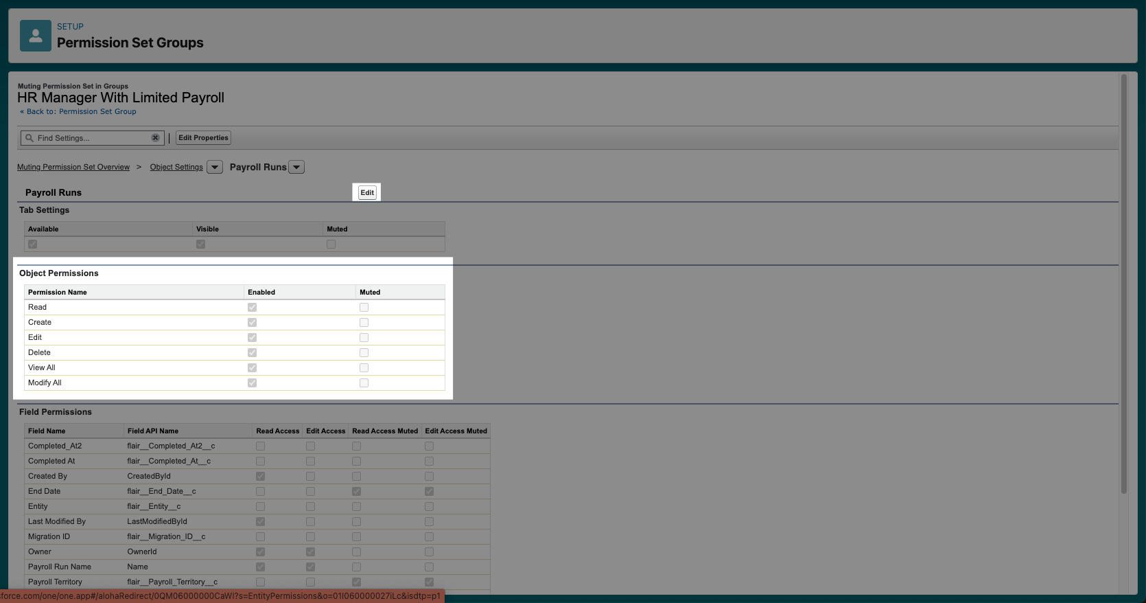 Creating muting permission sets in Salesforce