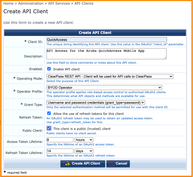 Aruba Clearpass Configuration Guide