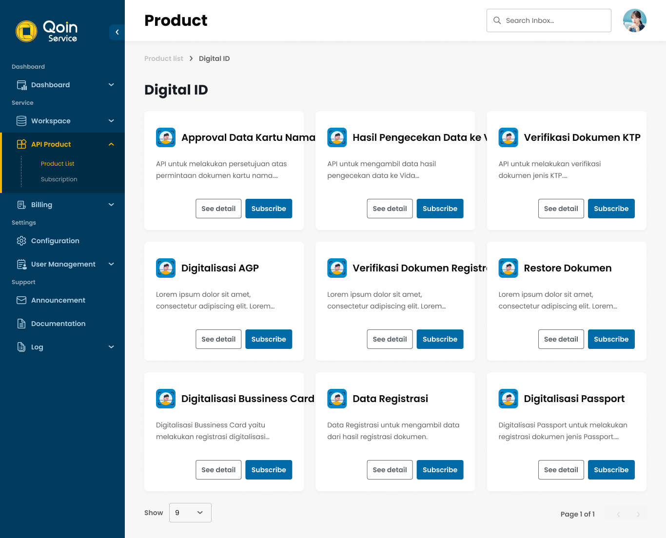 List Product