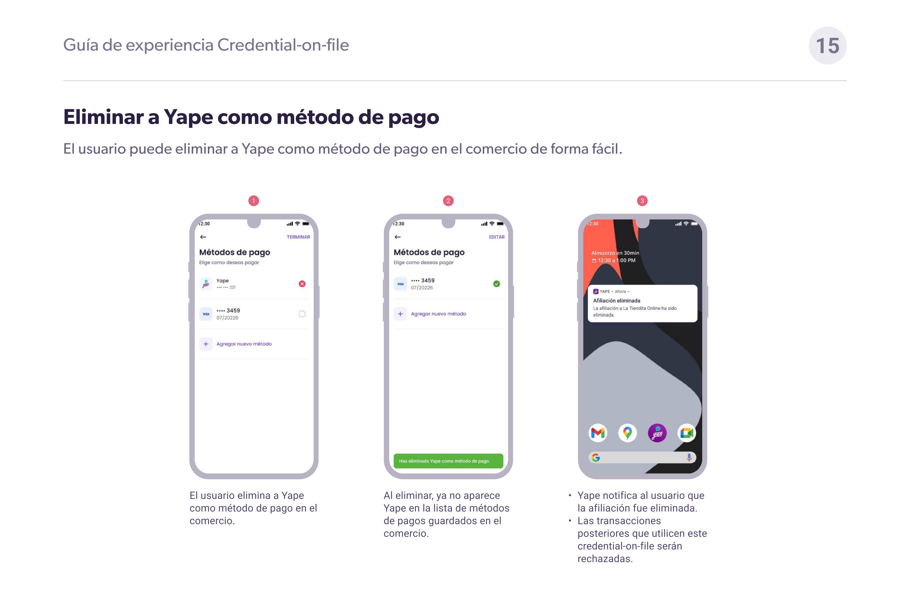 Guía visual - Yape en 2 columnas