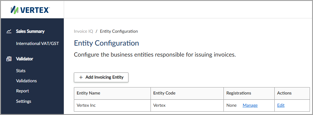 The Entity Configuration feature.
