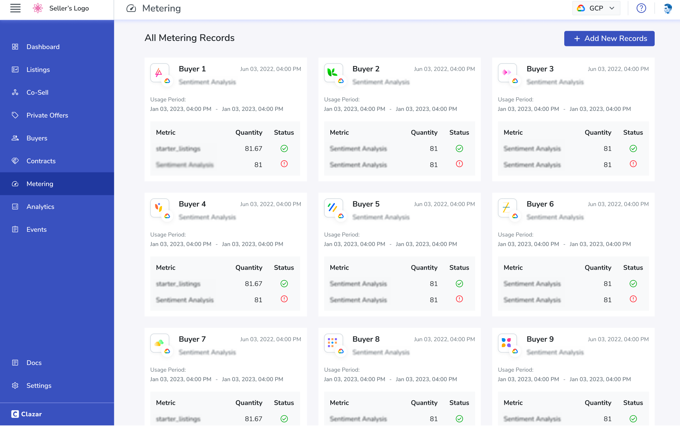 All Metering Records