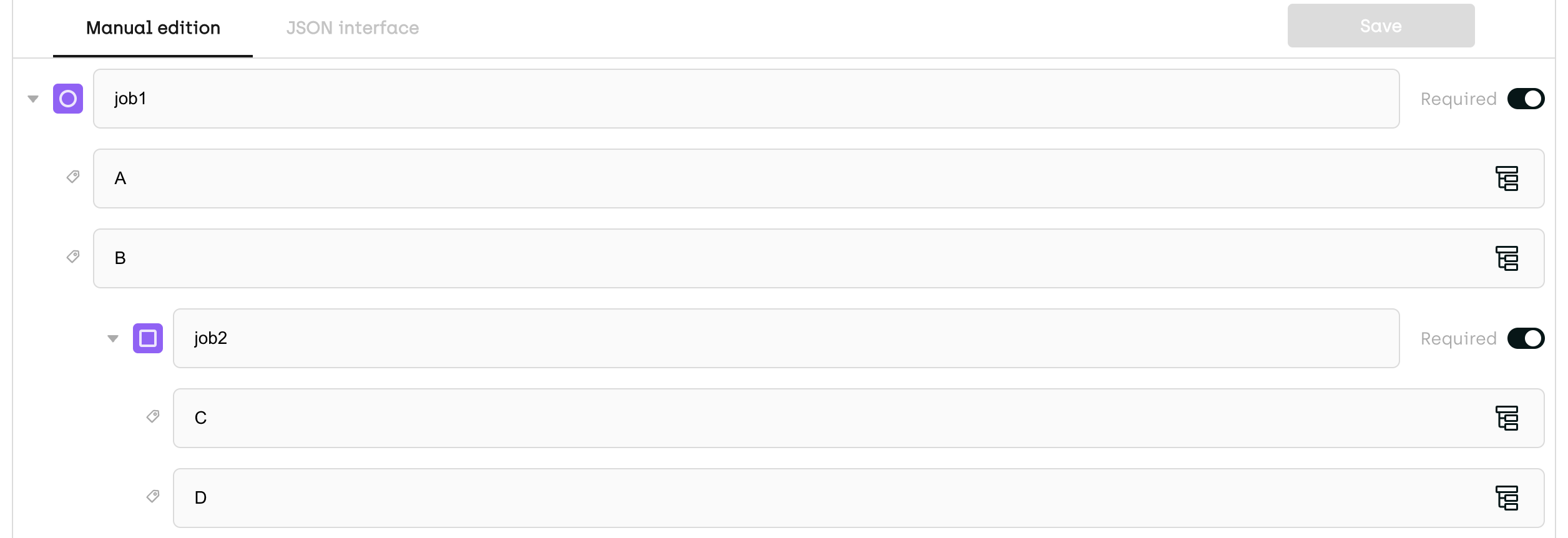 Customizing the interface through JSON settings