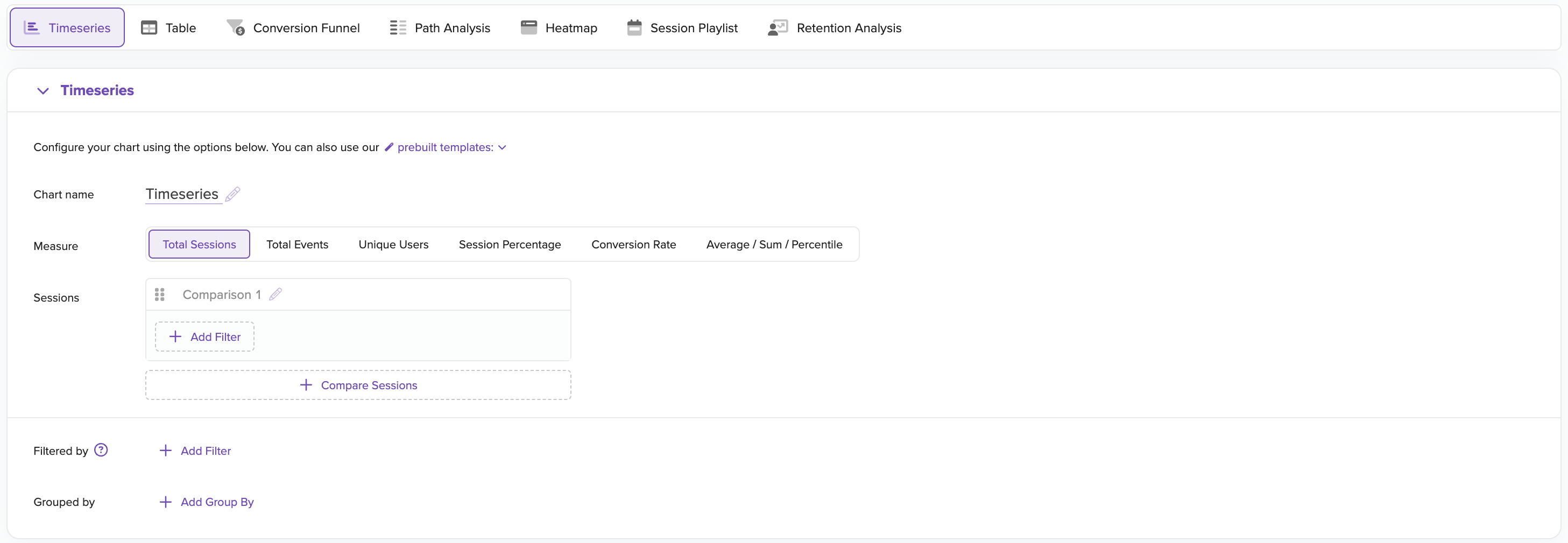 Timeseries Chart Editor