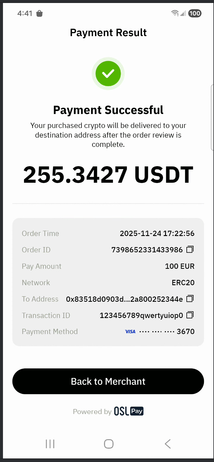 Buy Crypto Page