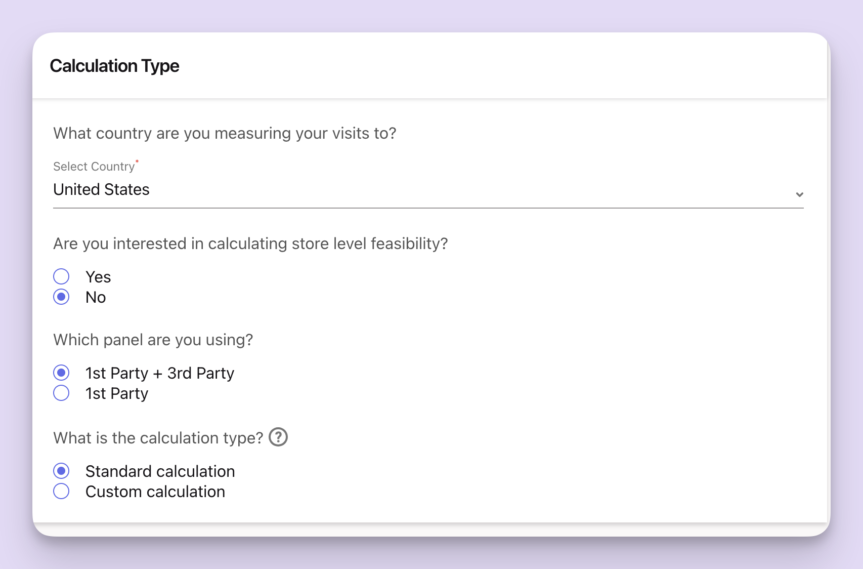 The calculation type module.