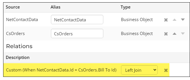 Adding the join relation