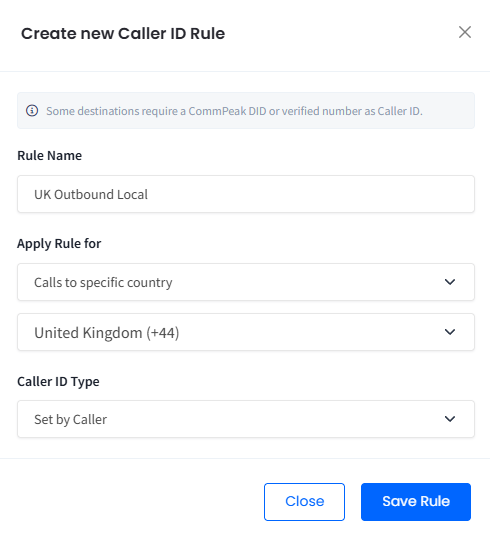 Screenshot of creating a dynamic rule