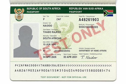 south-africa-passport-biodata-test.jpg Expected: authentic · Image: biodata